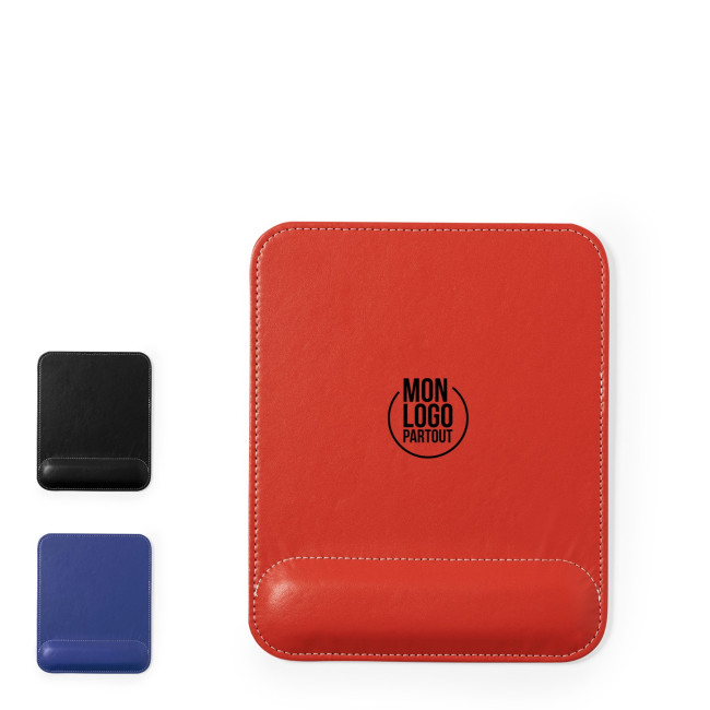 Tapis de souris personnalisable en cuir Gong