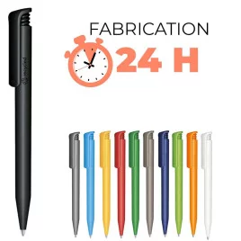 Stylo publicitaire recyclé express 24h - couv