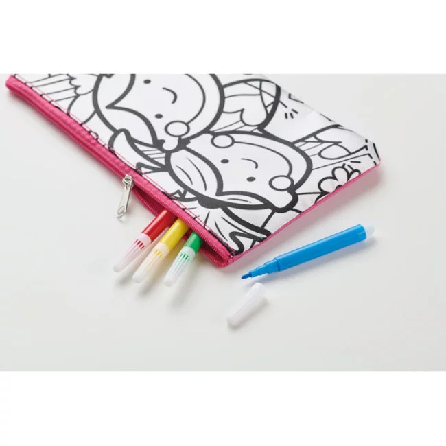 Trousse personnalisée à colorier Kiddo