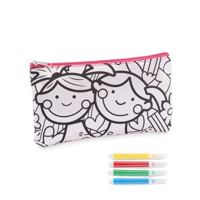 Trousse personnalisée à colorier Kiddo