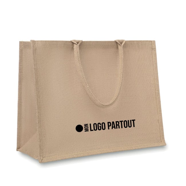 Sac shopping en Jute laminé 