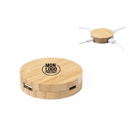 Hub USB en bambou Lasiar