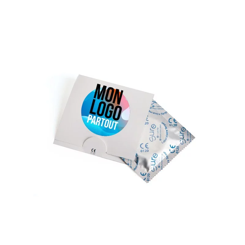 Préservatif personnalisé dans une pochette Safe 
