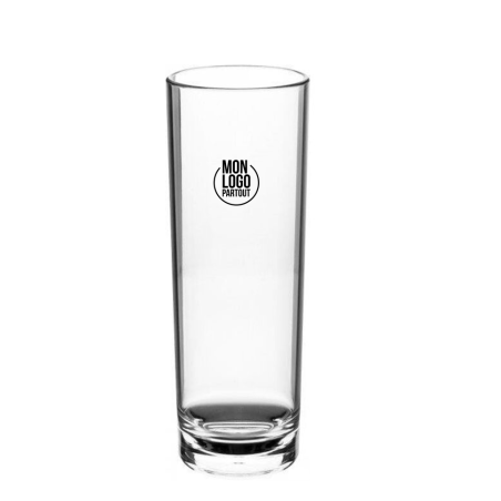 Verre réutilisable tube 22 cl 