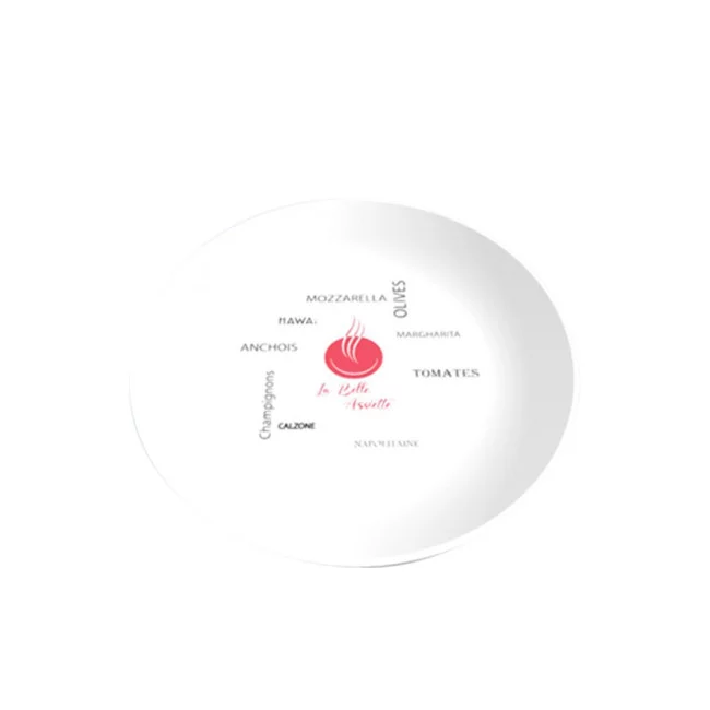 Assiette incassable à dessert personnalisable 