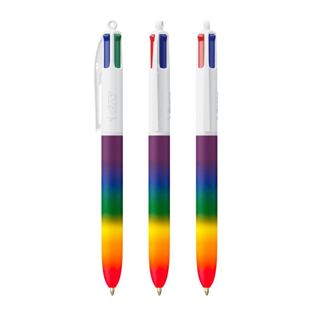 Stylo Bic ® 4 couleurs Rainbow