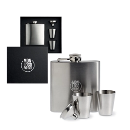 Coffret flasque et verres...