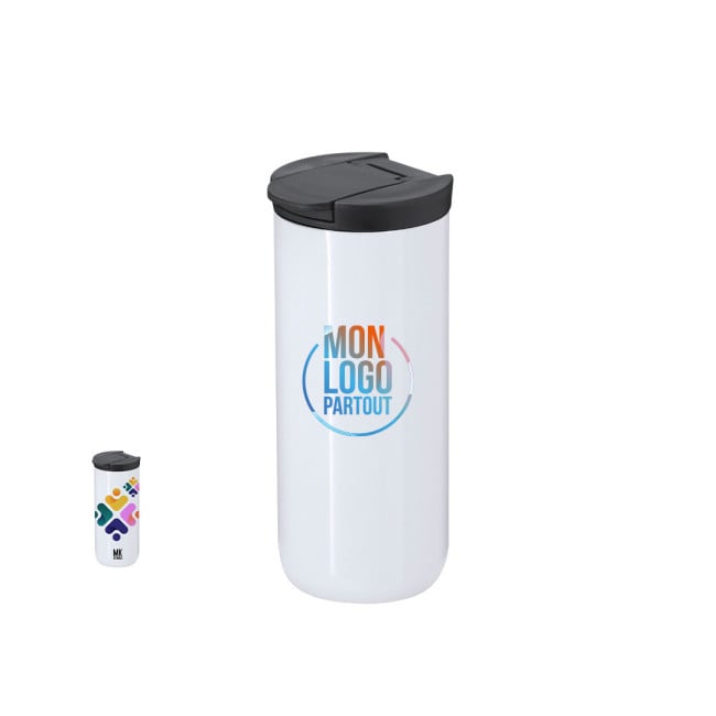 Mug isotherme publicitaire Lyrena 370 ml 