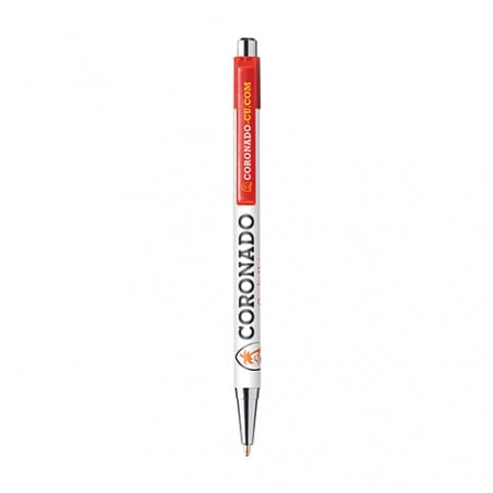 Stylo publicitaire personnalisable Astaire Chrome Stylo publicitaire personnalisable Astaire Chrome - Rouge 1795