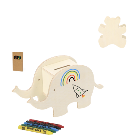 Tirelire personnalisée à colorier Yilmax 