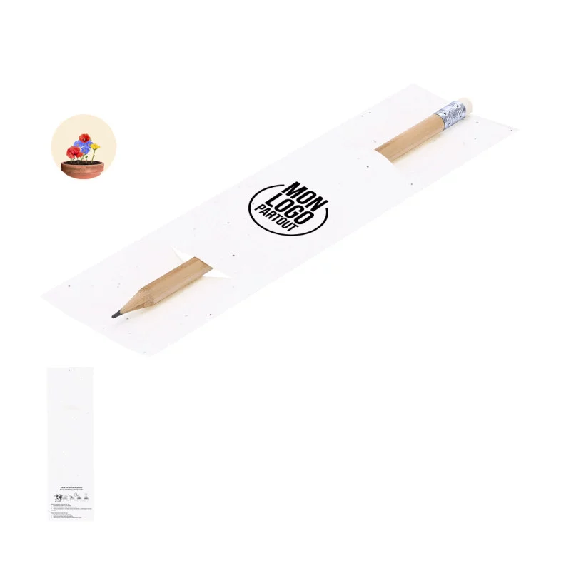 Crayon personnalisé et graines à planter Meron 