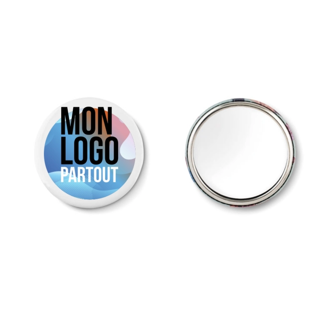 Miroir compact personnalisable Ø58 mm