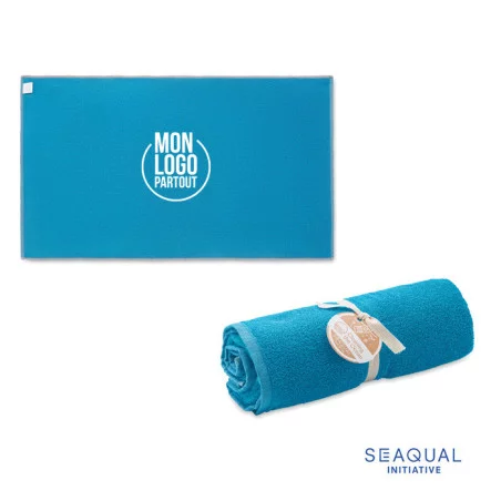Serviette de bain personnalisée SEAQUAL® Water (100x170 cm) 