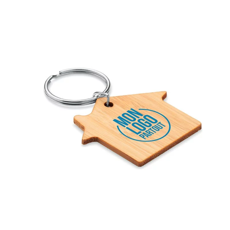 Porte-clés maison en bambou Houseboo 