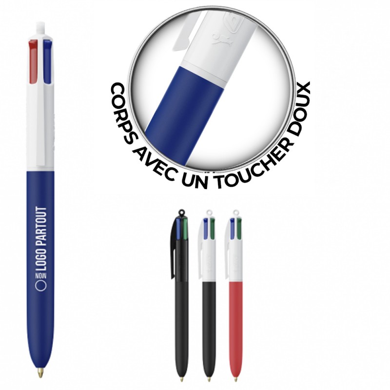 Stylo BIC ® 4 Couleurs Soft - COUV