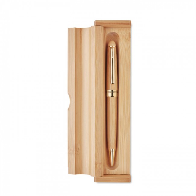 Coffret stylo bambou personnalisable ETNA 