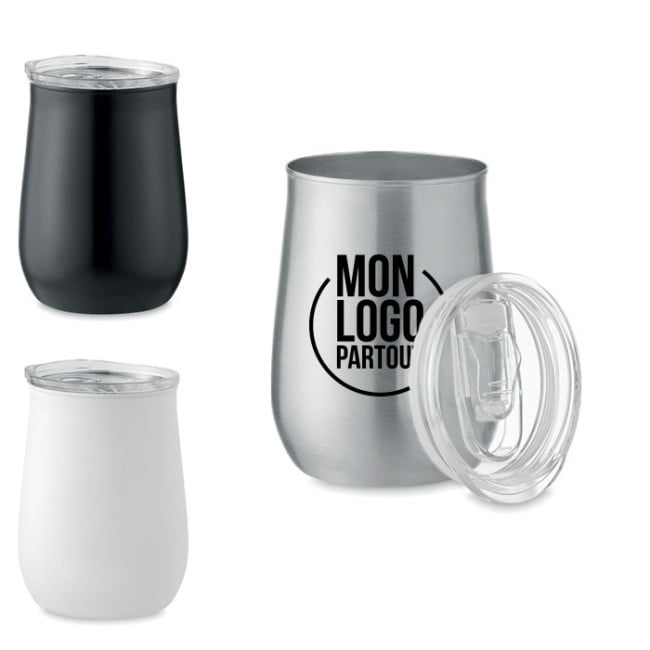 Gobelet en acier avec couvercle Ursa 500 ml