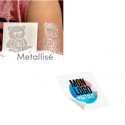 Tatouage Métallisé 100 % Personnalisé 