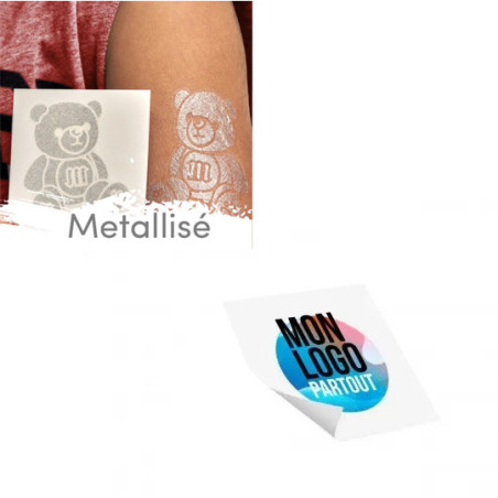 Tatouage Métallisé 100 % Personnalisé 