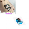 Tatouage Pailleté 100 % Personnalisé 