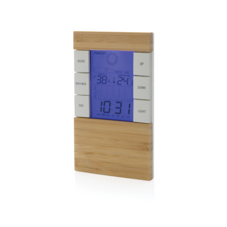 Station météo personnalisée en bambou Utah 