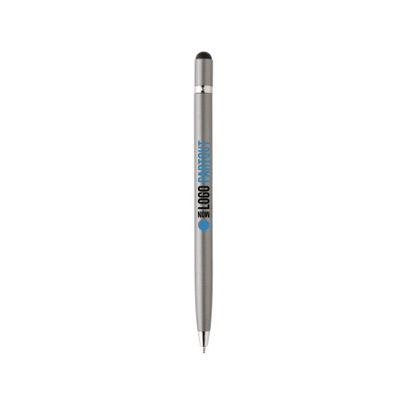 Stylo stylet personnalisé en métal épuré 