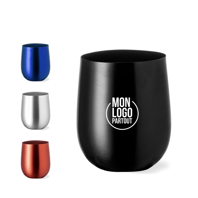 Verre personnalisable en alu Amely 480 ml 