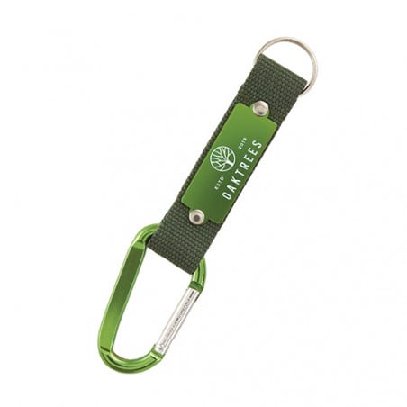 Porte-clés mousqueton personnalisable Willis Porte-clés mousqueton personnalisable Willis - Vert 369