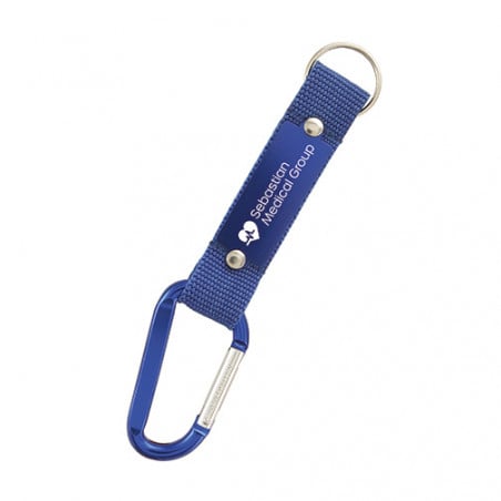 Porte-clés mousqueton personnalisable Willis Porte-clés mousqueton personnalisable Willis - Bleu 2146