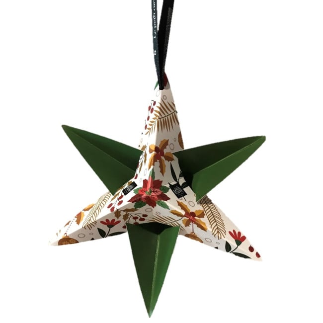 Étoile de Noël publicitaire à suspendre