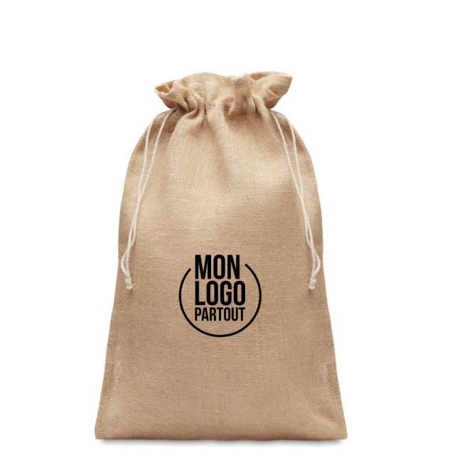Pochette cadeau en toile de jute Big