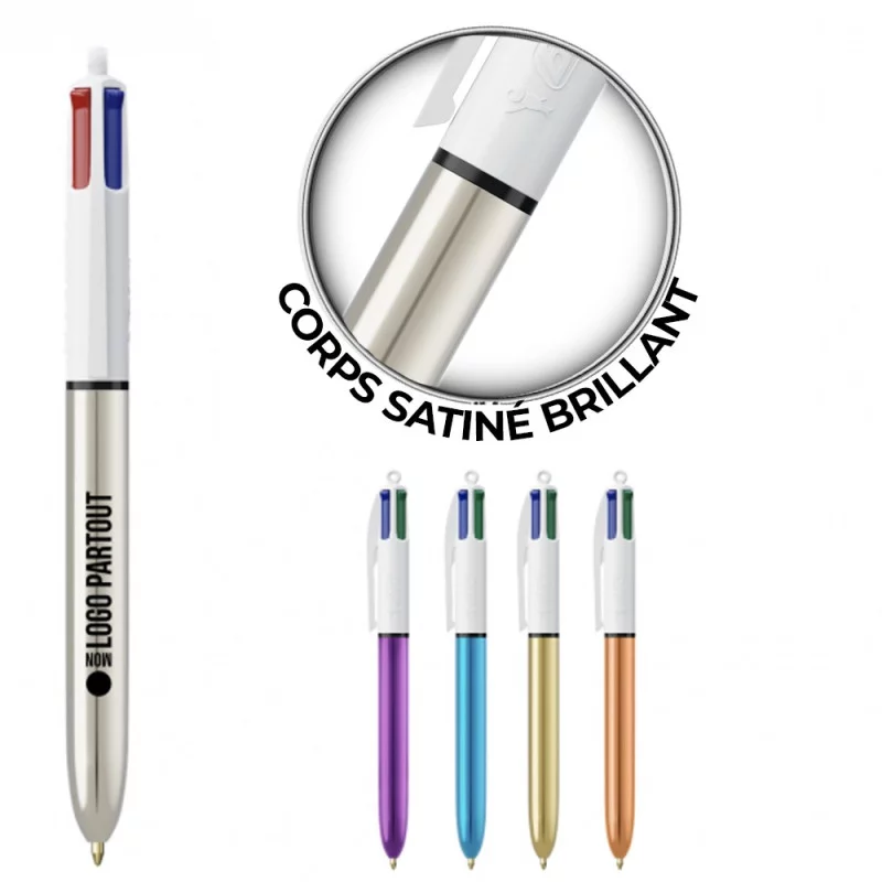 Stylo BIC ® 4 Couleurs Shine - couv