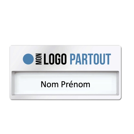 Badge aimanté nominatif publicitaire 