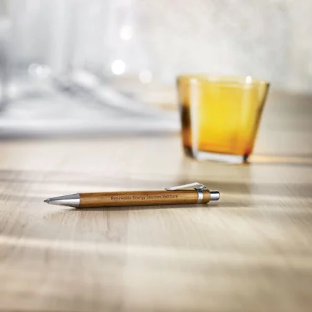 Stylo à Bille Personnalisé en Bambou 