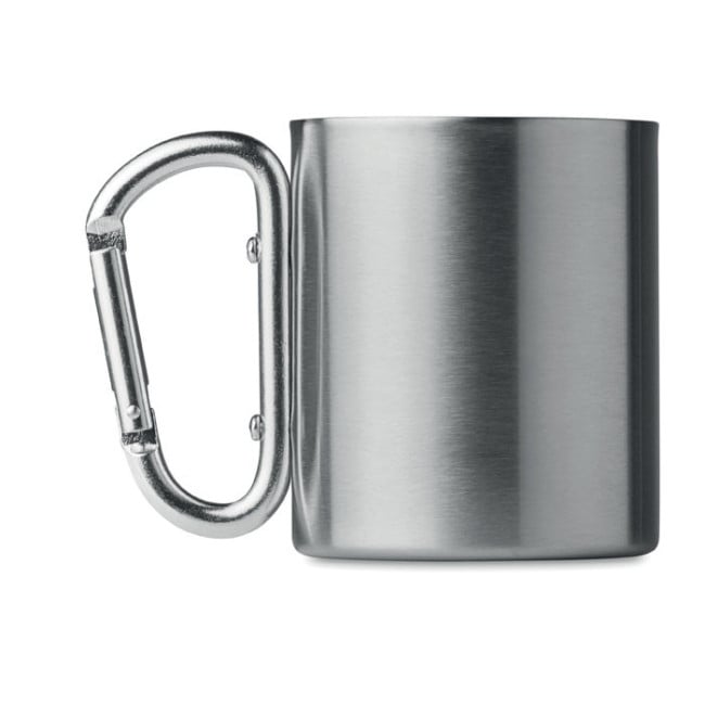 Mug en Inox Publicitaire Mousqueton 220 ml 
