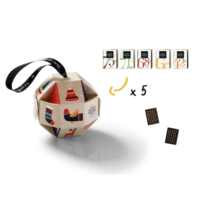 Boule de Noël personnalisée Choco Small