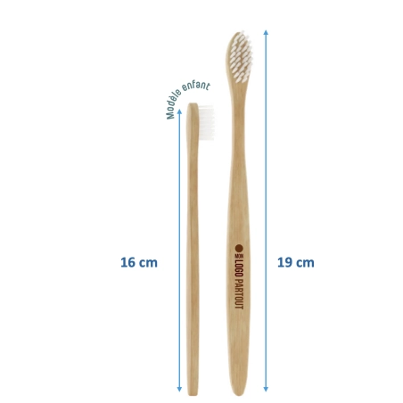 Brosse à dents en bois personnalisée France 