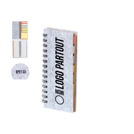 Bloc-notes en Rpet personnalisable Aurat 