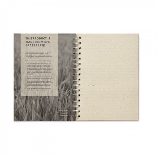 Carnet de notes A5 avec papier d'herbe Grass Book 