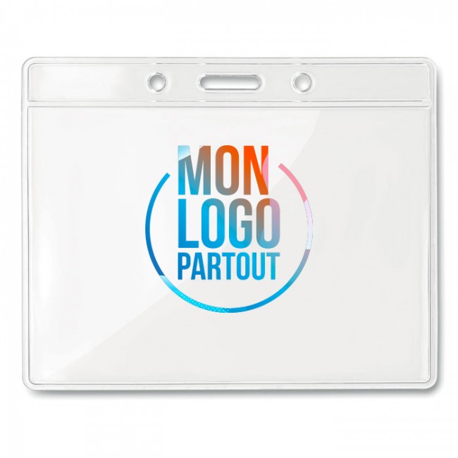 Porte Badge Souple transparent personnalisable 