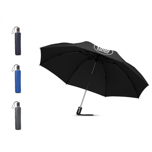 Parapluie personnalisé pliant à ouverture réversible 