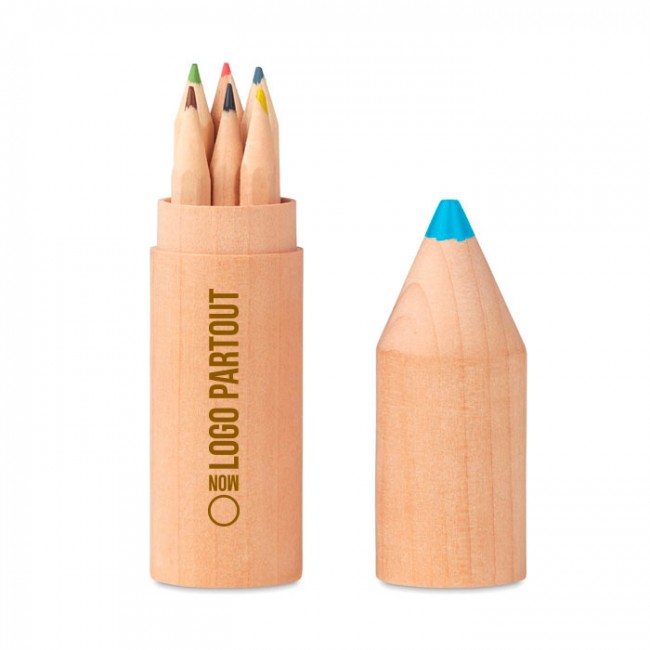 6 crayons en bois Petit Coloret 