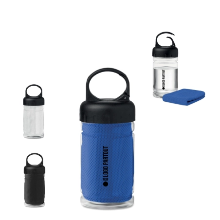 Serviette microfibre et bouteille fris 300 ml 