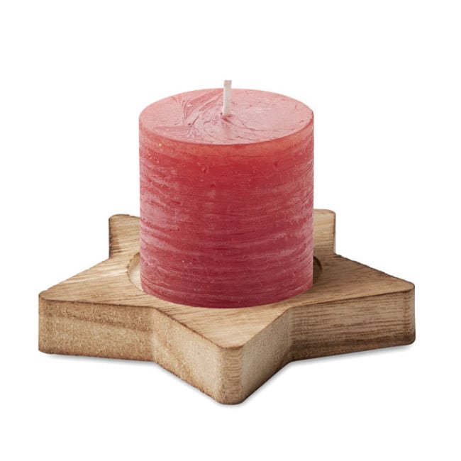 Bougie de noël personnalisable LOTUS