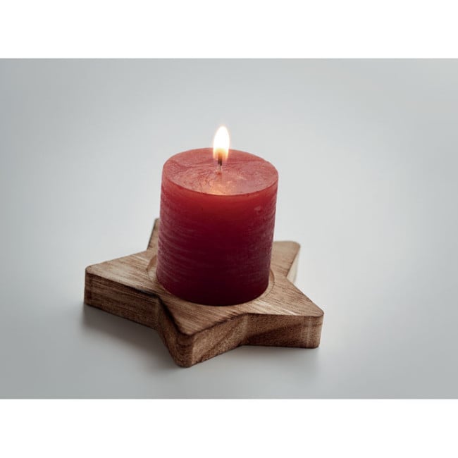 Bougie de noël personnalisable LOTUS