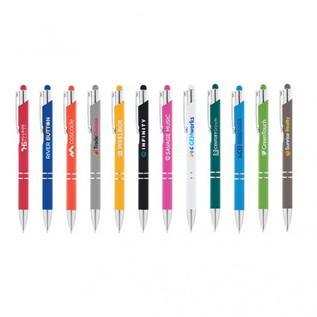 Stylo promotionnel Crosby soft Touch stylet clip personnalisable Stylo promotionnel Crosby soft Touch stylet clip personnalisable