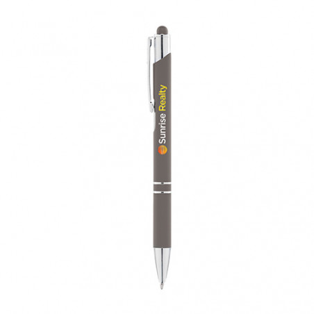Stylo promotionnel Crosby soft Touch stylet clip personnalisable Stylo promotionnel Crosby soft Touch stylet clip personnalisable - Gris 425