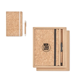 Set carnet & stylo en liège...