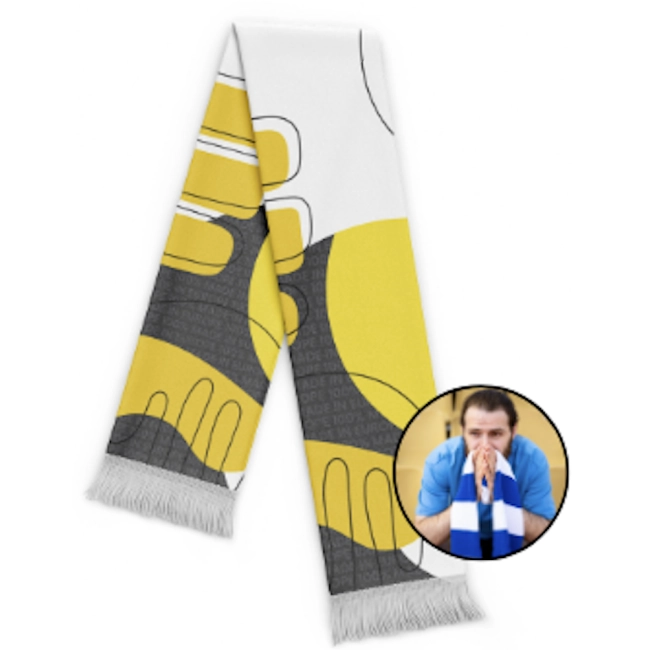 Echarpe de supporter en polyester - couv Echarpe de supporter en polyester Echarpe de supporter en polyester - couv