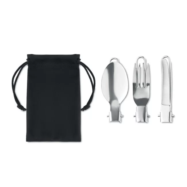 Set de couverts pliables publicitaire Stapi